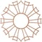 Ekena Millwork Augustus Wood Fretwork Pierced Ceiling Medallion, Cherry, 40"OD x 14 1/8"ID x 3/8"T CMWP40X40X0375AUCH - alternate 2